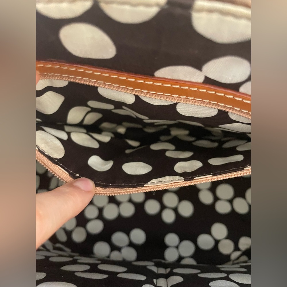 KATE SPADE Top Handle Raffia Flowers/Polka Dot, Dust Bag EUC 🤎🩷🩵 ✨HOST PICK✨ - Picture 12 of 16